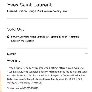 Yves Saint Laurent Makeup - NEW Yves Saint Laurent vanity cosmetic bag+make-up Yves Saint Laurent Makeup - NEW Yves Saint Laurent vanity cosmetic bag+make-up